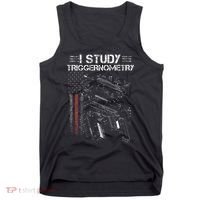 I Study Triggernometry Gun Veteran Christmas Tank Top thumb 0