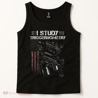 I Study Triggernometry Gun Veteran Christmas Tank Top thumb 2