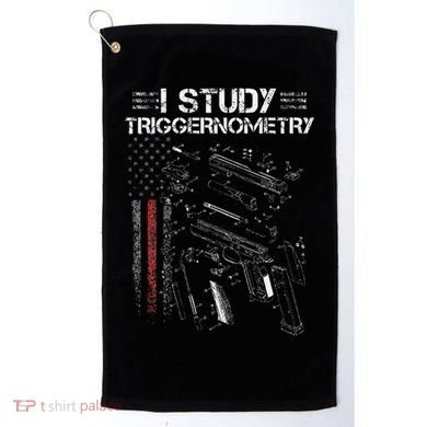 I Study Triggernometry Gun Veteran Christmas Golf Towel