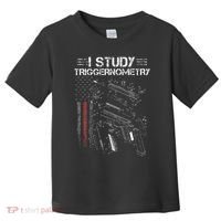 I Study Triggernometry Gun Veteran Christmas Toddler T-Shirt thumb 0