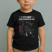 I Study Triggernometry Gun Veteran Christmas Toddler T-Shirt thumb 2