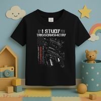 I Study Triggernometry Gun Veteran Christmas Toddler T-Shirt thumb 3