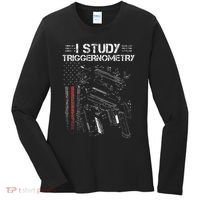 I Study Triggernometry Gun Veteran Christmas Women's Long Sleeve Shirt thumb 0