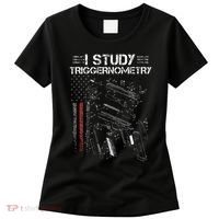 I Study Triggernometry Gun Veteran Christmas Women's T-Shirt thumb 0