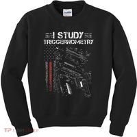 I Study Triggernometry Gun Veteran Christmas Kids Sweatshirt thumb 0