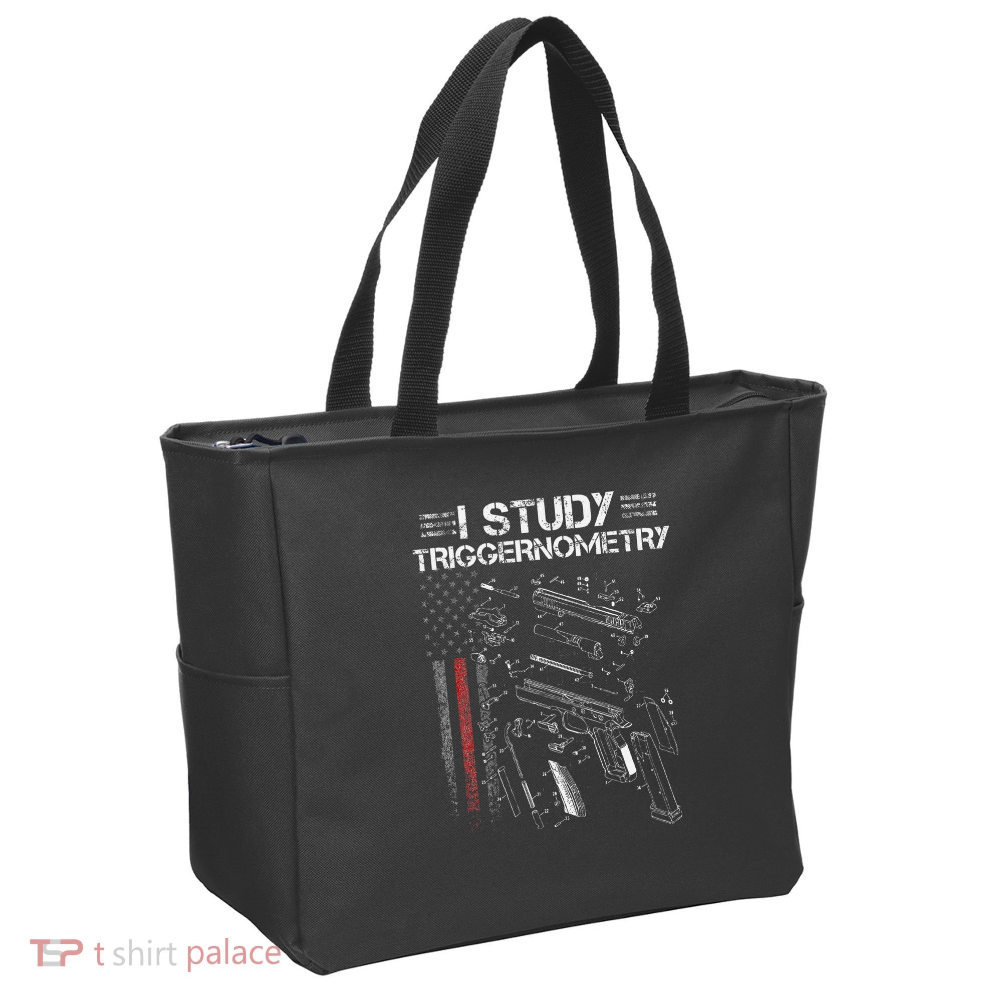 I Study Triggernometry Gun Veteran Christmas Tote Bag