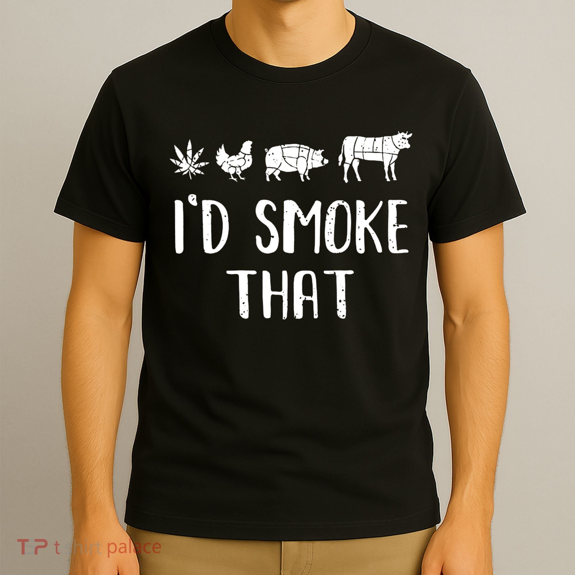 I'd Smoke That Funny BBQ Weed Cannabis T-Shirt