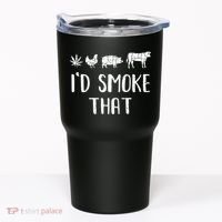 I'd Smoke That Funny BBQ Weed Cannabis Tumbler thumb 0