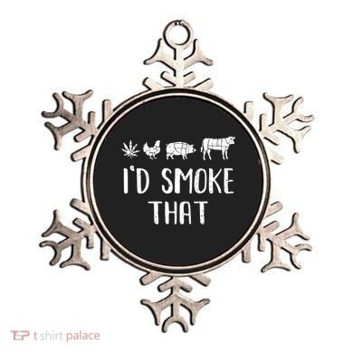 I'd Smoke That Funny BBQ Weed Cannabis Ornament