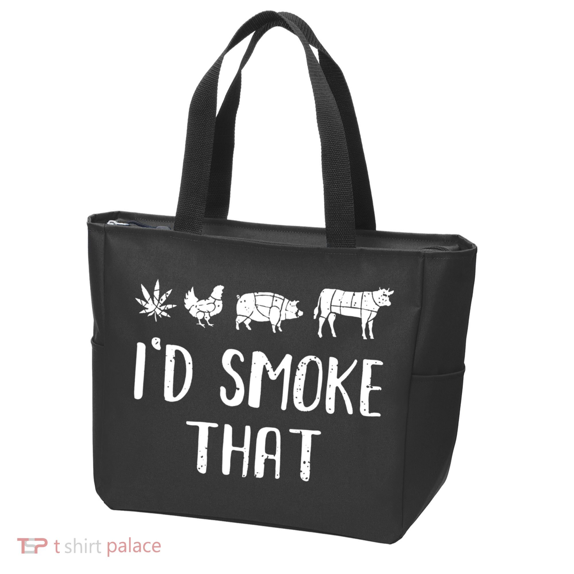I'd Smoke That Funny BBQ Weed Cannabis Tote Bag