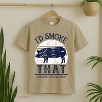 I'd Smoke That Straight Up Southern Pig Vintage T-Shirt thumb 2