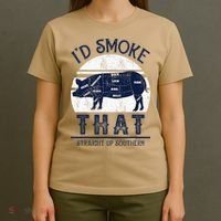 I'd Smoke That Straight Up Southern Pig Vintage T-Shirt thumb 4