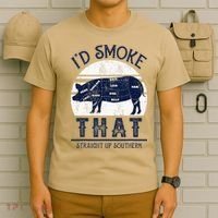 I'd Smoke That Straight Up Southern Pig Vintage T-Shirt thumb 6