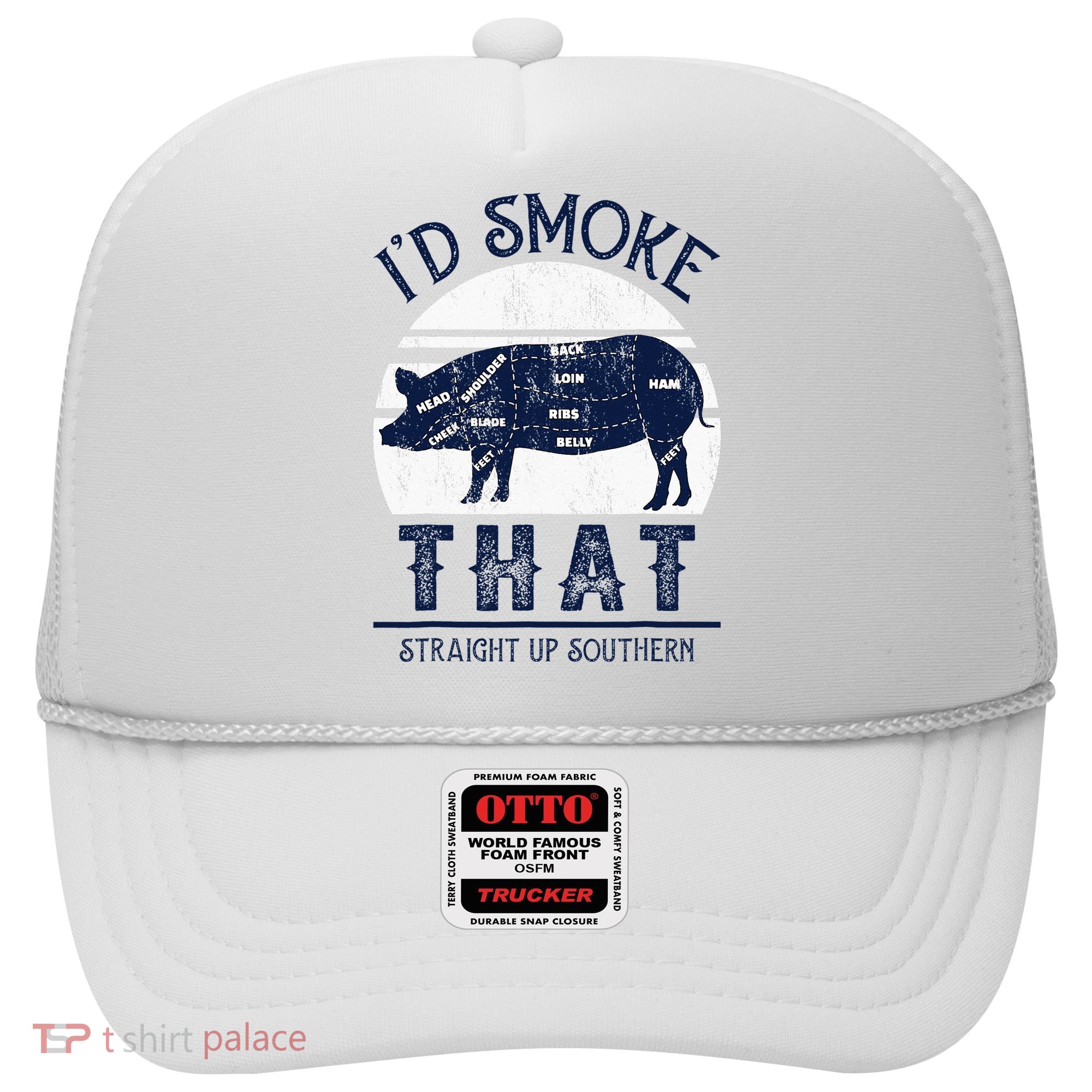 I'd Smoke That Straight Up Southern Pig Vintage Hat