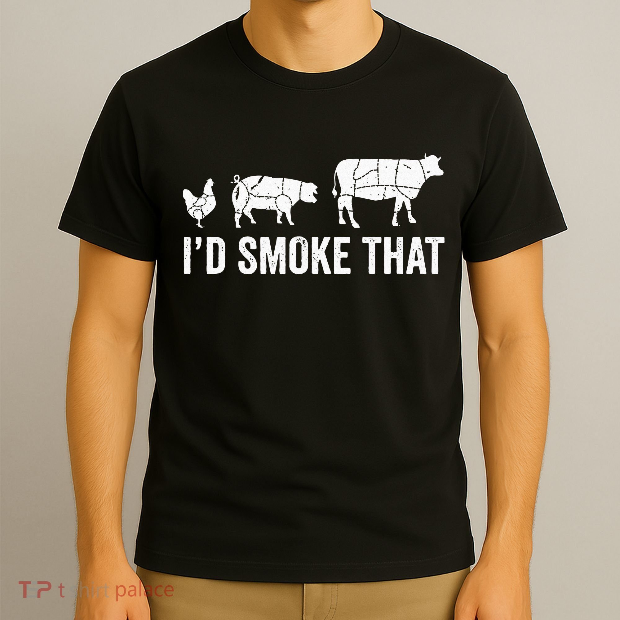 I'd Smoke That Fun BBQ Smoker Chef T-Shirt