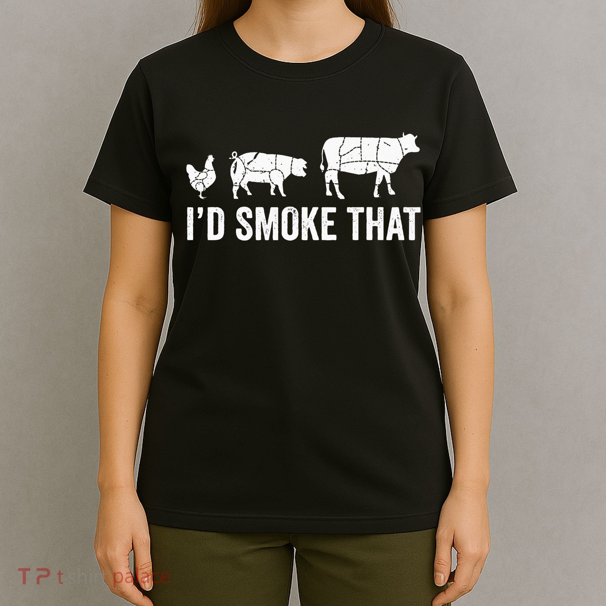 I'd Smoke That Fun BBQ Smoker Chef T-Shirt