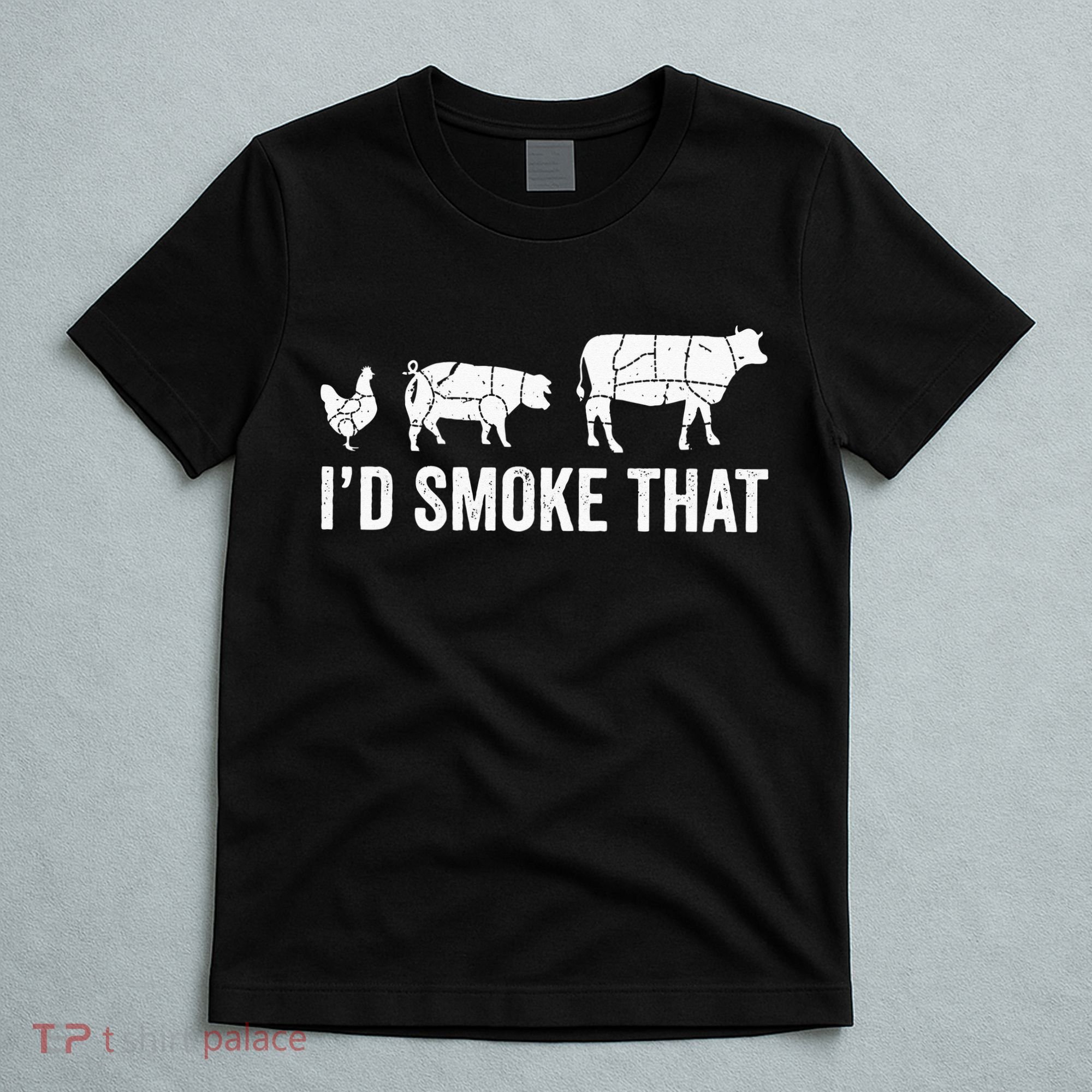 I'd Smoke That Fun BBQ Smoker Chef T-Shirt