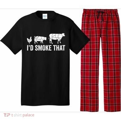 I'd Smoke That Fun BBQ Smoker Chef Pajama Set