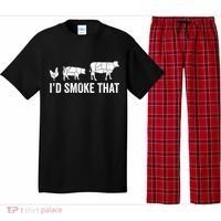 I'd Smoke That Fun BBQ Smoker Chef Pajama Set thumb 0