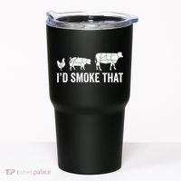 I'd Smoke That Fun BBQ Smoker Chef Tumbler thumb 0