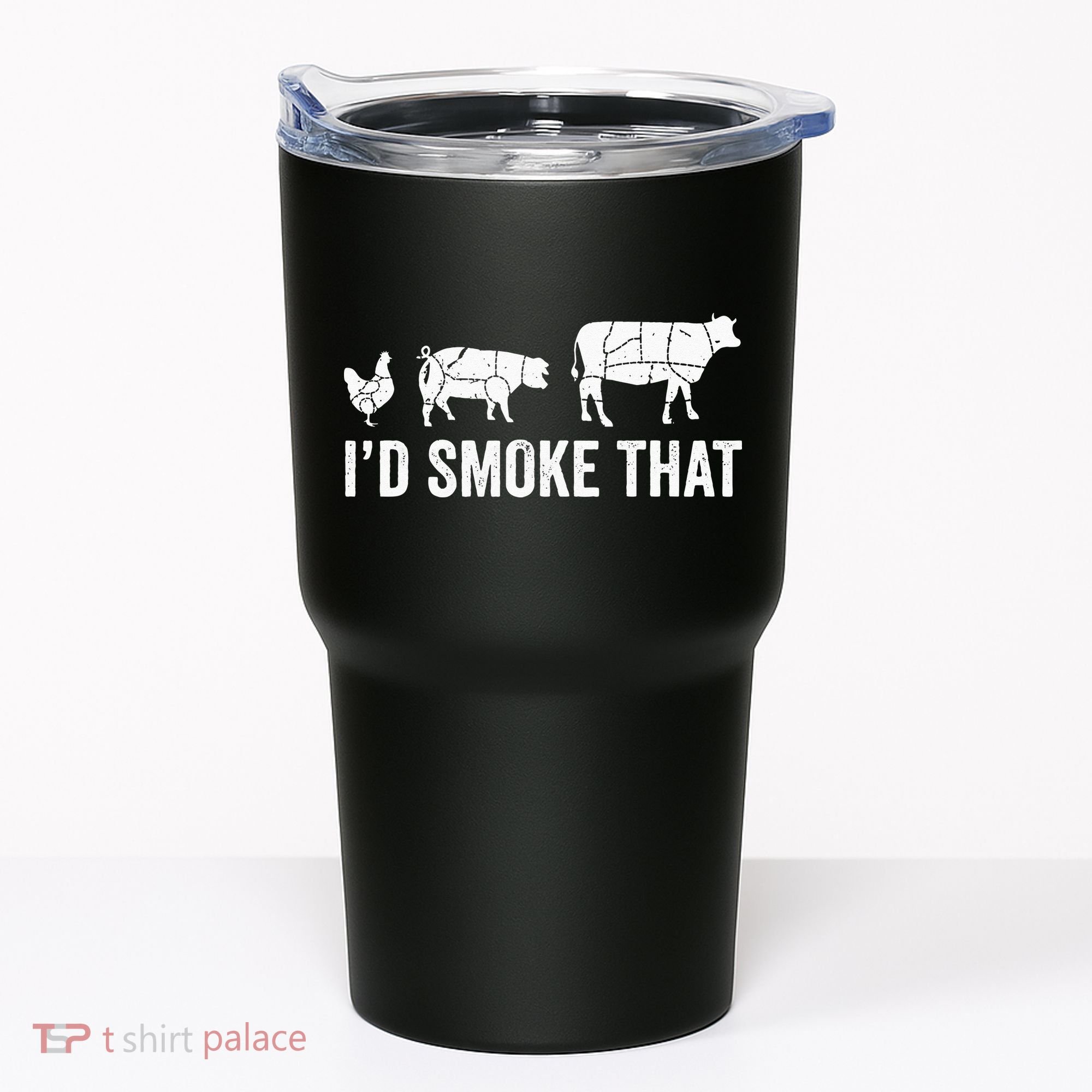 I'd Smoke That Fun BBQ Smoker Chef Tumbler