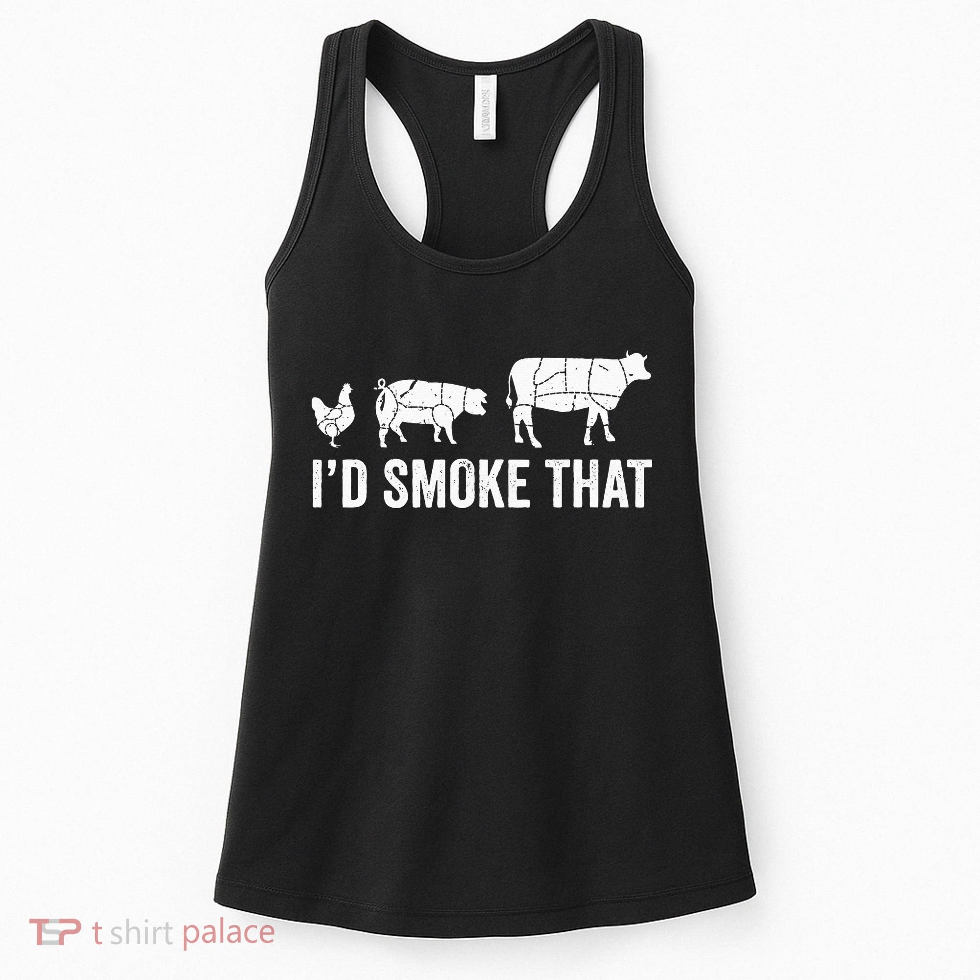 I'd Smoke That Fun BBQ Smoker Chef Women's Tank Top