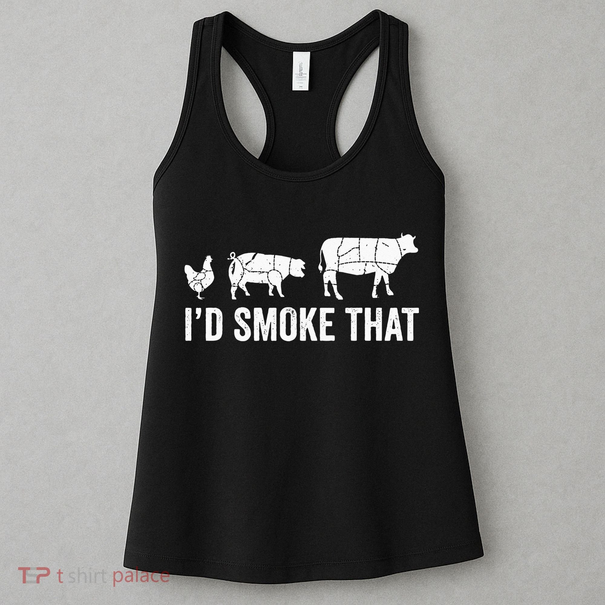 I'd Smoke That Fun BBQ Smoker Chef Women's Tank Top