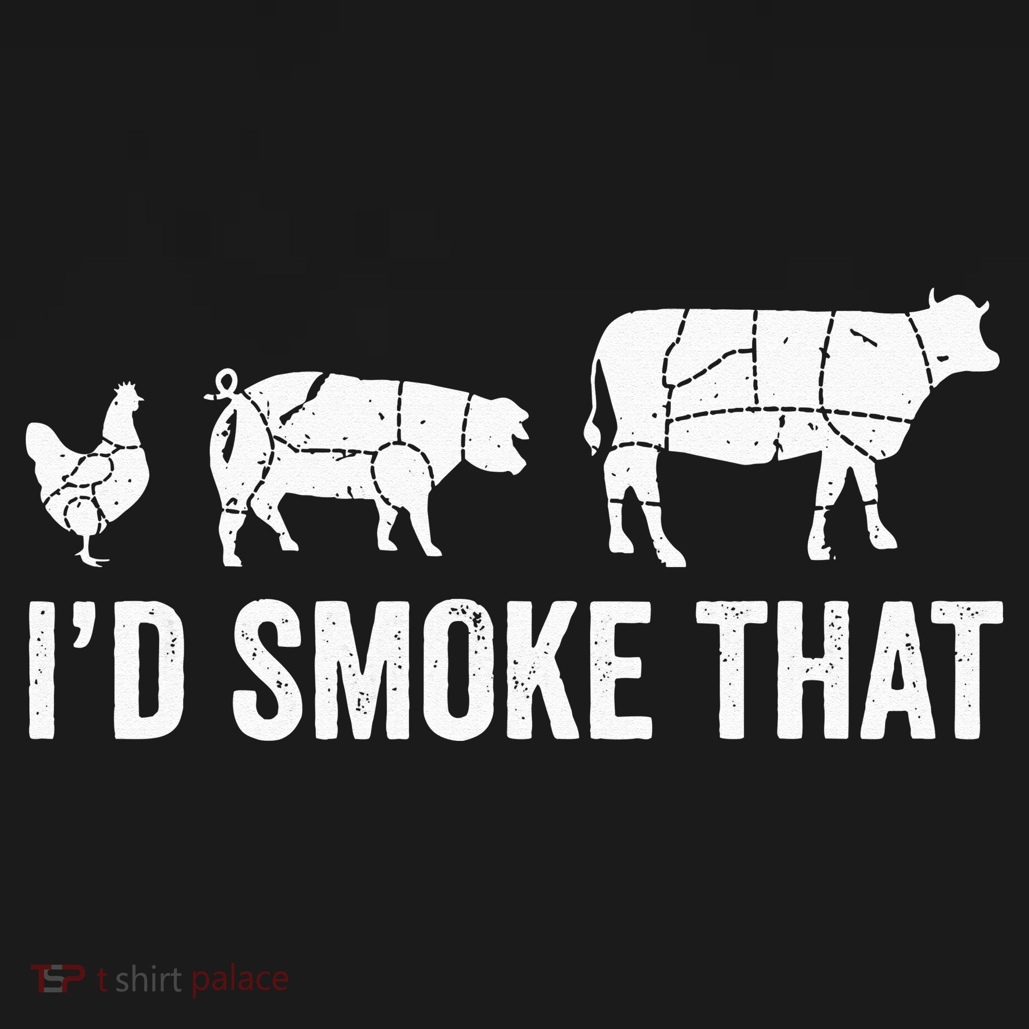 I'd Smoke That Fun BBQ Smoker Chef Kids Long Sleeve Shirt