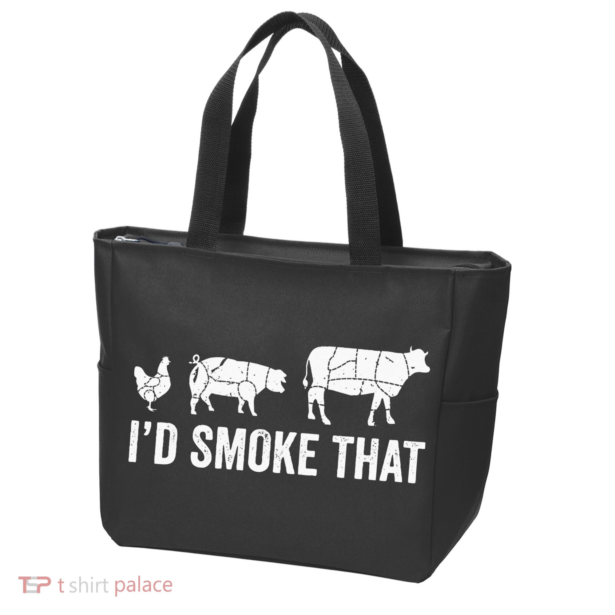 I'd Smoke That Fun BBQ Smoker Chef Tote Bag