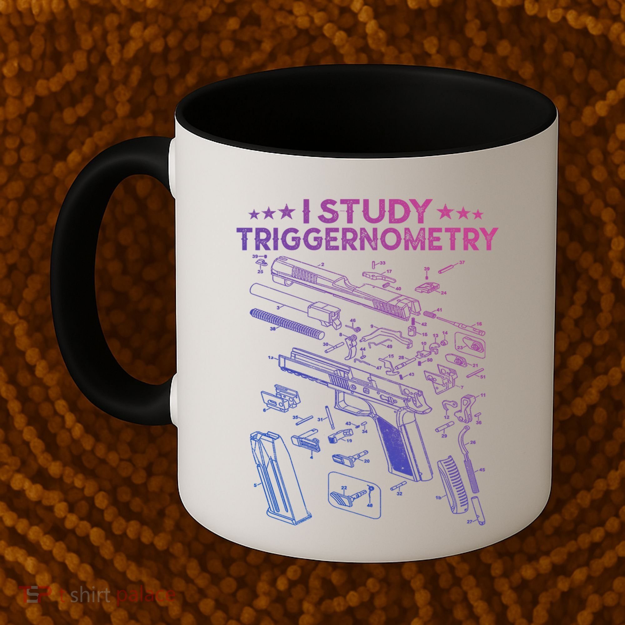 I Study Triggernometry Gun Funny Gift Veteran Christmas Gift Coffee Mug