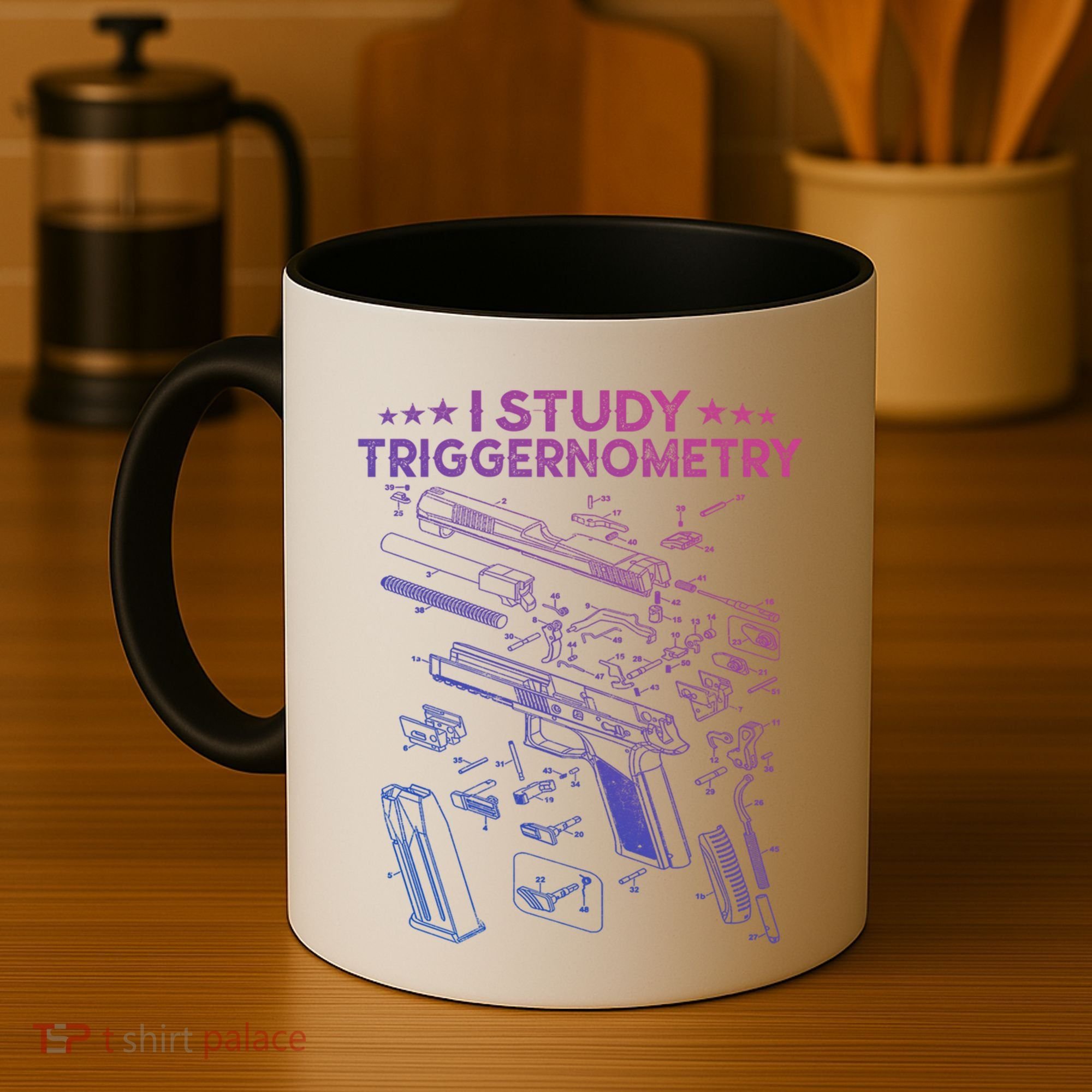 I Study Triggernometry Gun Funny Gift Veteran Christmas Gift Coffee Mug