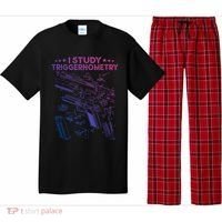 I Study Triggernometry Gun Funny Gift Veteran Christmas Gift Pajama Set thumb 0
