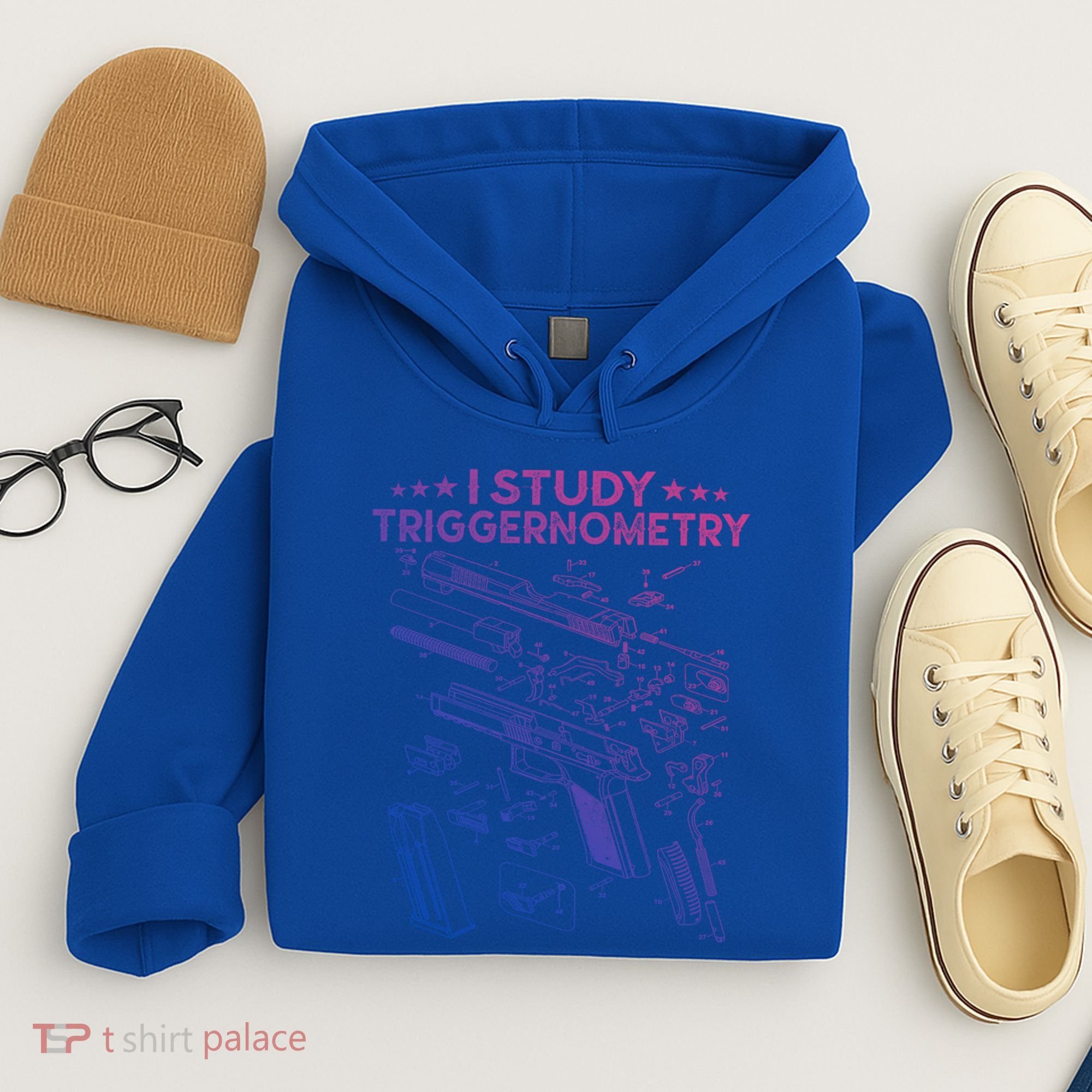 I Study Triggernometry Gun Funny Gift Veteran Christmas Gift Hoodie