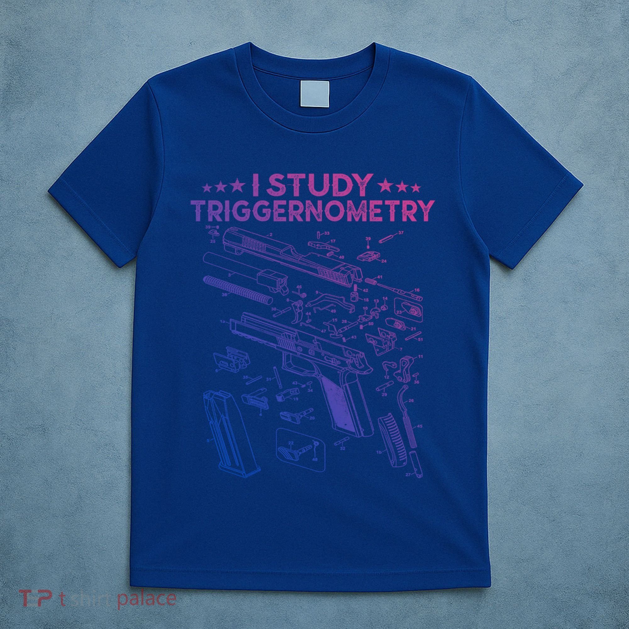 I Study Triggernometry Gun Funny Gift Veteran Christmas Gift T-Shirt