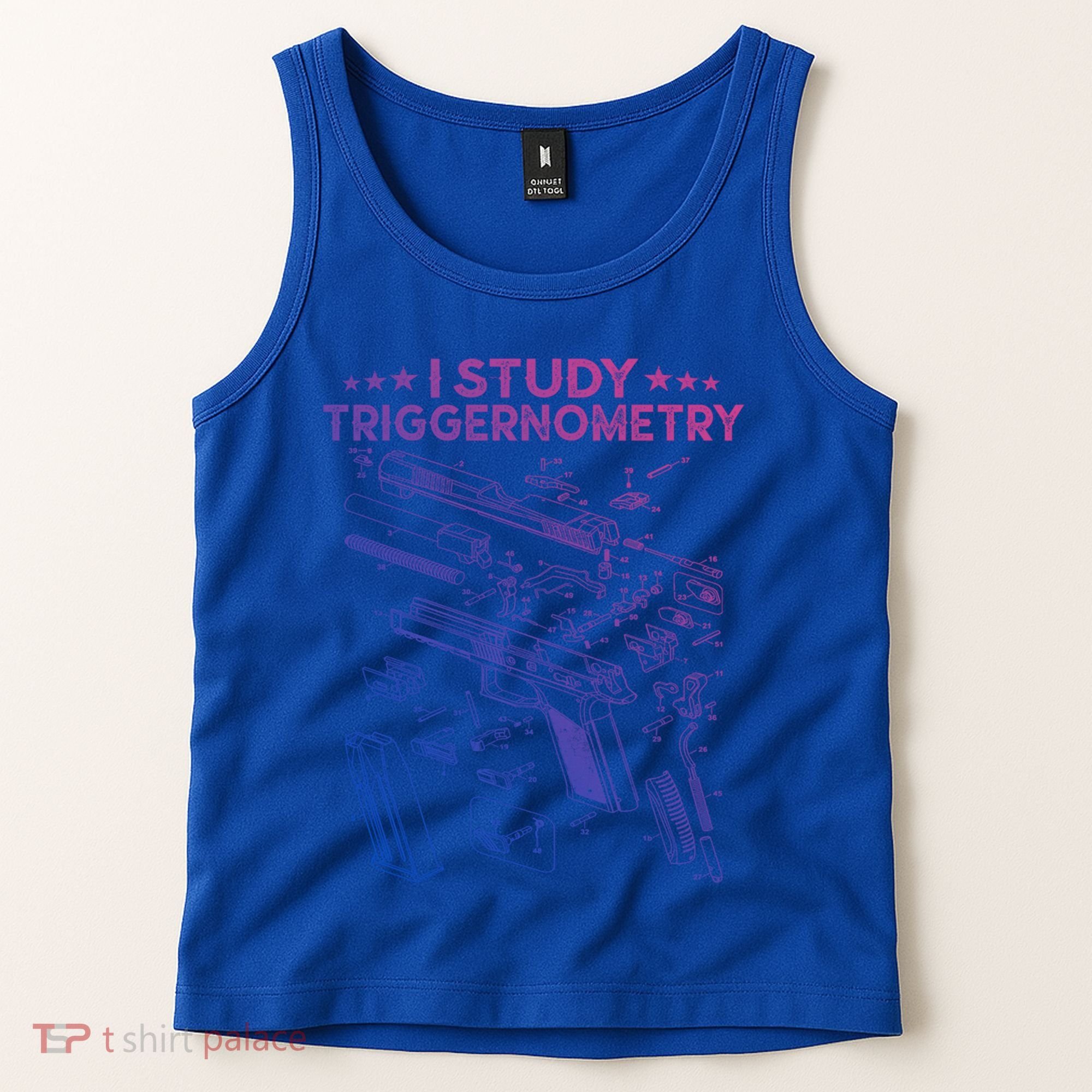 I Study Triggernometry Gun Funny Gift Veteran Christmas Gift Tank Top
