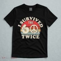 I Survived The Sixties 60s Twice T-Shirt thumb 5