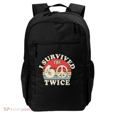 I Survived The Sixties 60s Twice Backpack