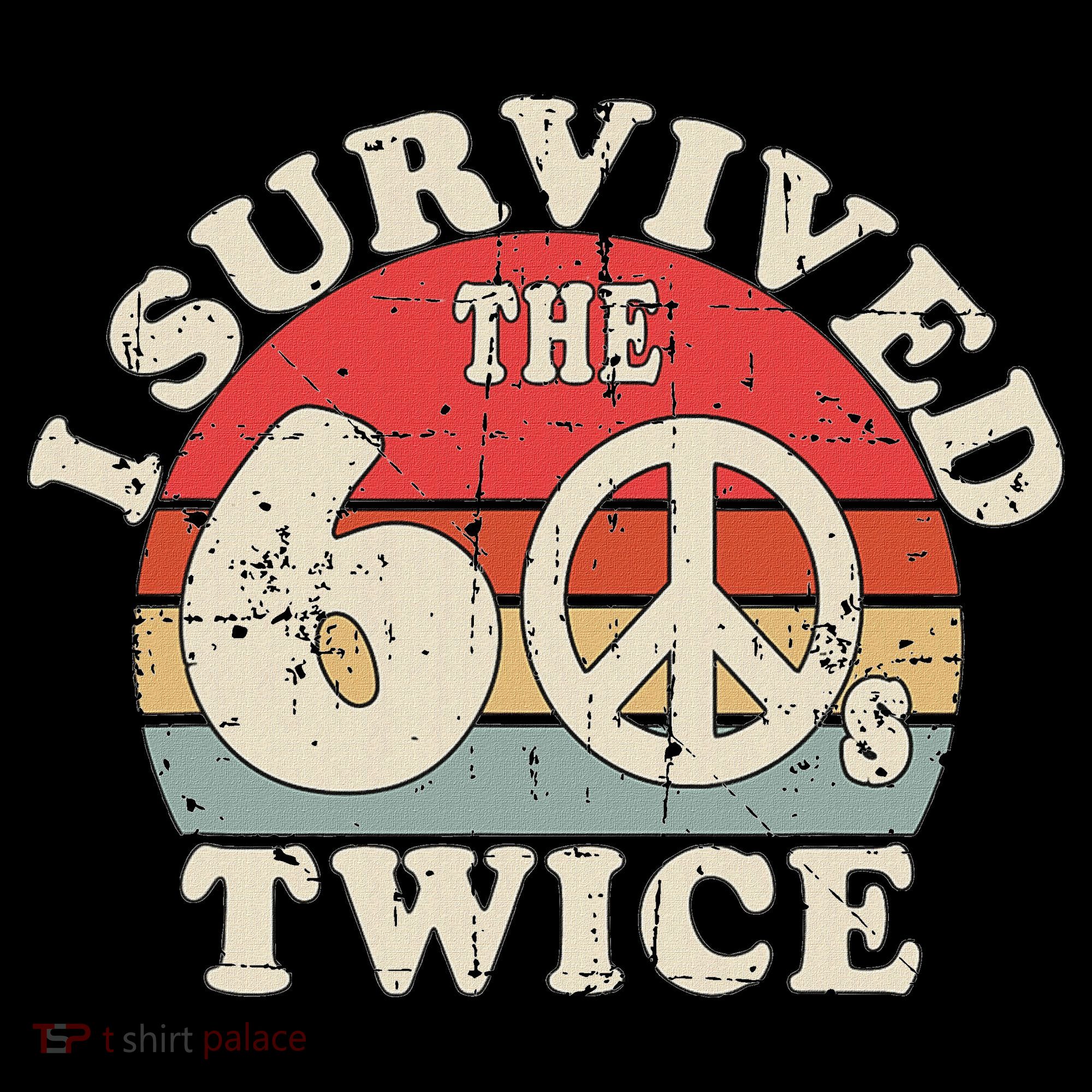 I Survived The Sixties 60s Twice Backpack