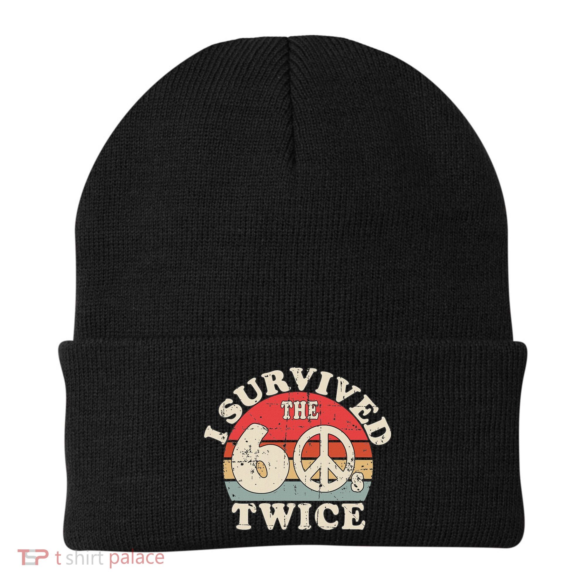 I Survived The Sixties 60s Twice Beanie