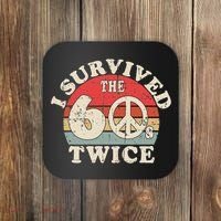 I Survived The Sixties 60s Twice Coaster thumb 0
