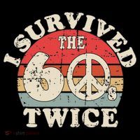 I Survived The Sixties 60s Twice Ornament thumb 1