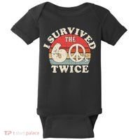 I Survived The Sixties 60s Twice Baby Bodysuit thumb 0