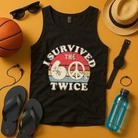 I Survived The Sixties 60s Twice Tank Top thumb 4