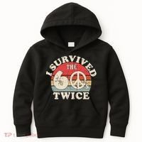 I Survived The Sixties 60s Twice Kids Hoodie thumb 0