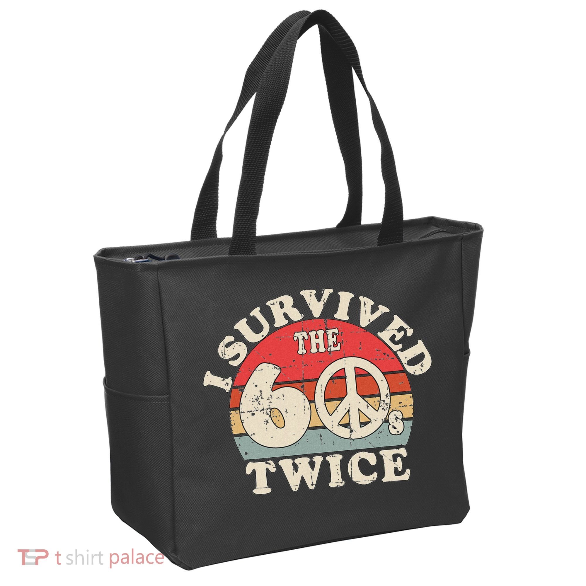 I Survived The Sixties 60s Twice Tote Bag