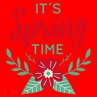 It's Spring Time Flower Santa Hat thumb 1