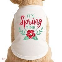 It's Spring Time Flower Doggie Tank thumb 0