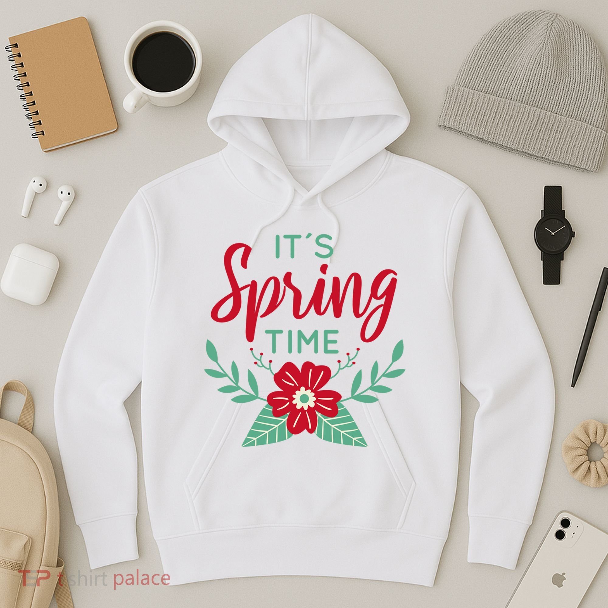 It's Spring Time Flower Hoodie