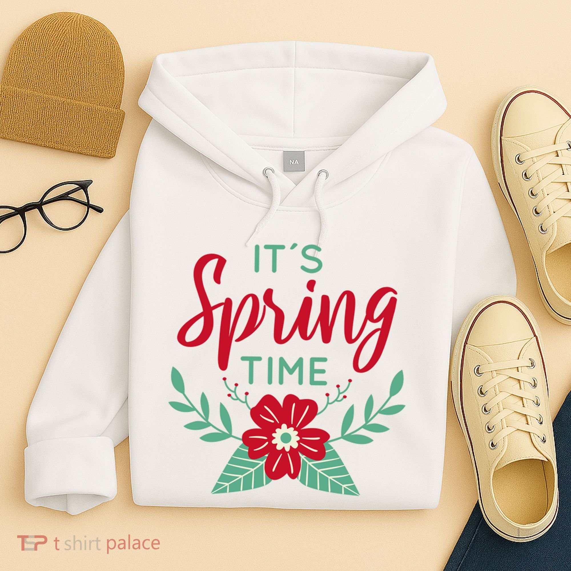 It's Spring Time Flower Hoodie