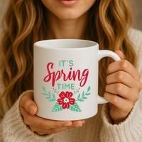 It's Spring Time Flower Coffee Mug thumb 3